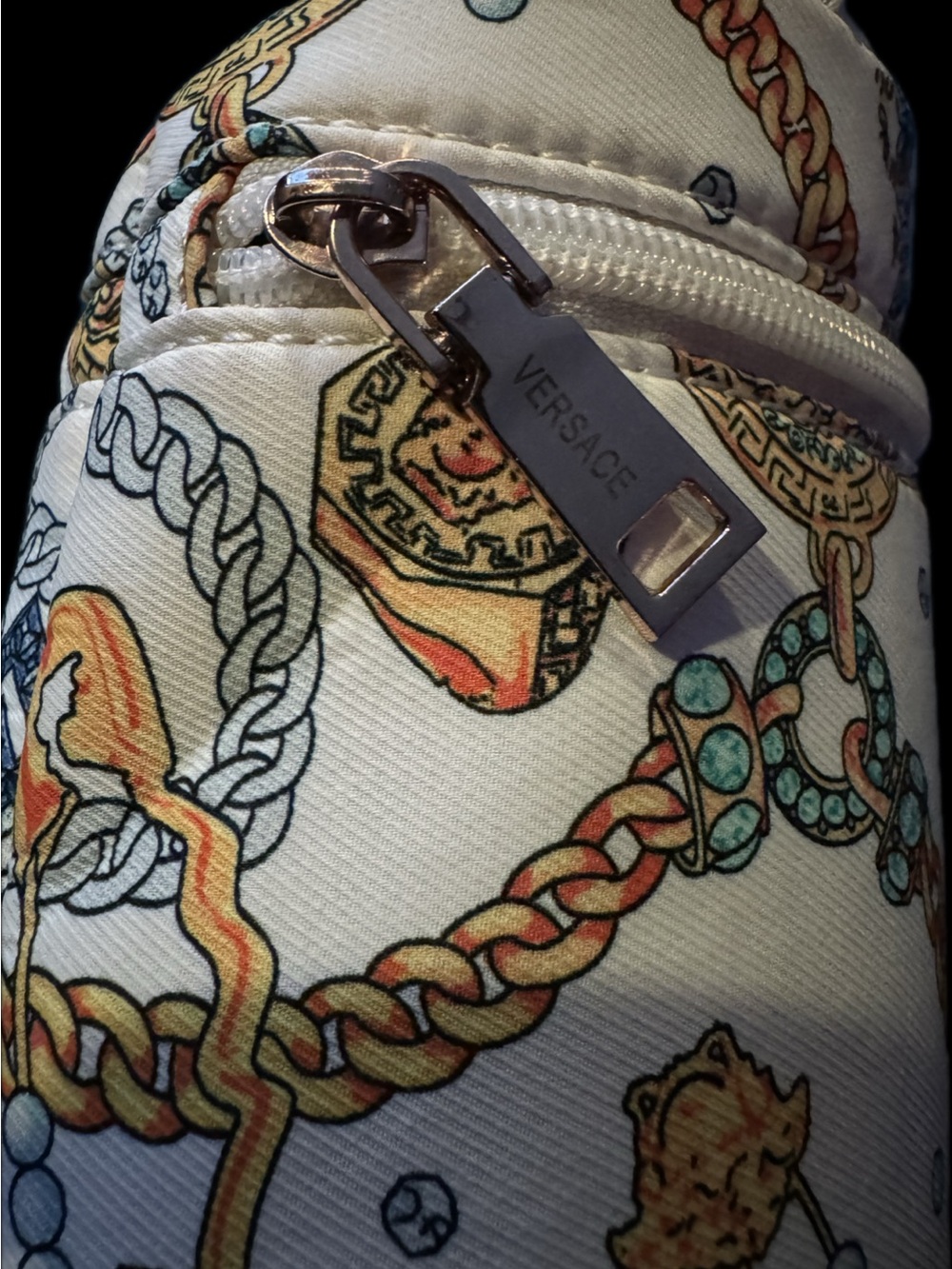 Versace Insulated Baby Printed Feeding Bottle Holder w/ Branded Zipper